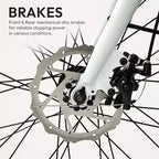 Vélo de croisière électrique Soar Adult City ST 350 27,5'' à cadre bas