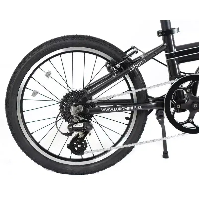 Vélo pliant en aluminium ZiZZO Urbano 8 vitesses 20" - Gris