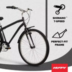 Vélo Confort Huffy Sienna 27,5 po Homme - Noir