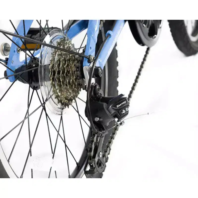 Vélo pliant en aluminium ZiZZO Via 7 vitesses 20" - Bleu ciel