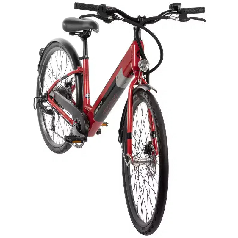 Vélo électrique Huffy Lyndon enjambeur – Roues de 27,5 po – 32 km/h – 36 V – Rouge