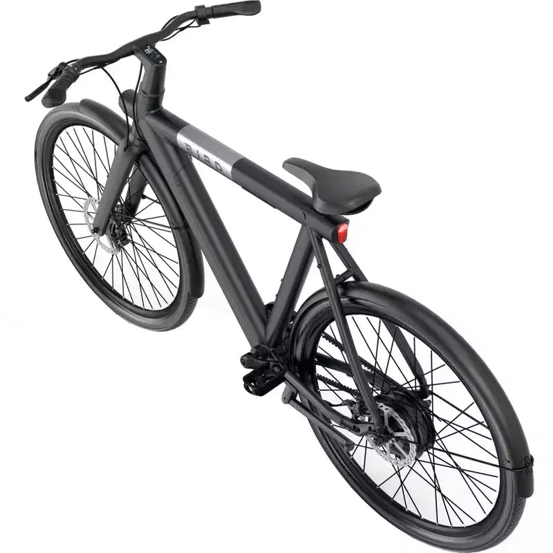 Vélo électrique hybride Bird Adult A Frame 28" Step Over - Noir : Cadre en aluminium, Vitesse maximale de 32 km/h