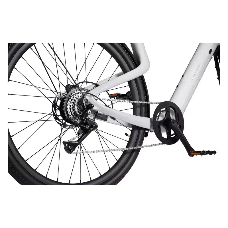 Urtopia Vélo électrique de croisière adulte en carbone 1 Pro Smart 27,64" à enjambement haut - Blanc S