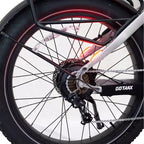 Vélo hybride électrique GOTRAX Fat Tire 26" à enjambement bas pour adulte - Argent