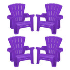 American Plastic Toys Inc. 4pk Adirondack Chair Seating Sets - Purple