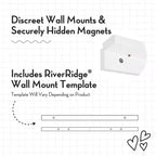 Étagère murale RiverRidge Home avec 2 barres d'affichage pour œuvres d'art d'enfants