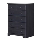 Commode à 5 tiroirs pour enfant South Shore Summer Breeze, bleu myrtille