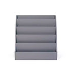 Humble Crew Kids' Explorer Wooden Bookshelf Gray: 4-Shelf MDF Book Rack, 24" H x 24" W x 13" D, Ages 2+