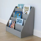 Étagère en bois Humble Crew Kids' Explorer gris : bibliothèque en MDF à 4 niveaux, 61 cm H x 61 cm L x 33 cm P, à partir de 2 ans
