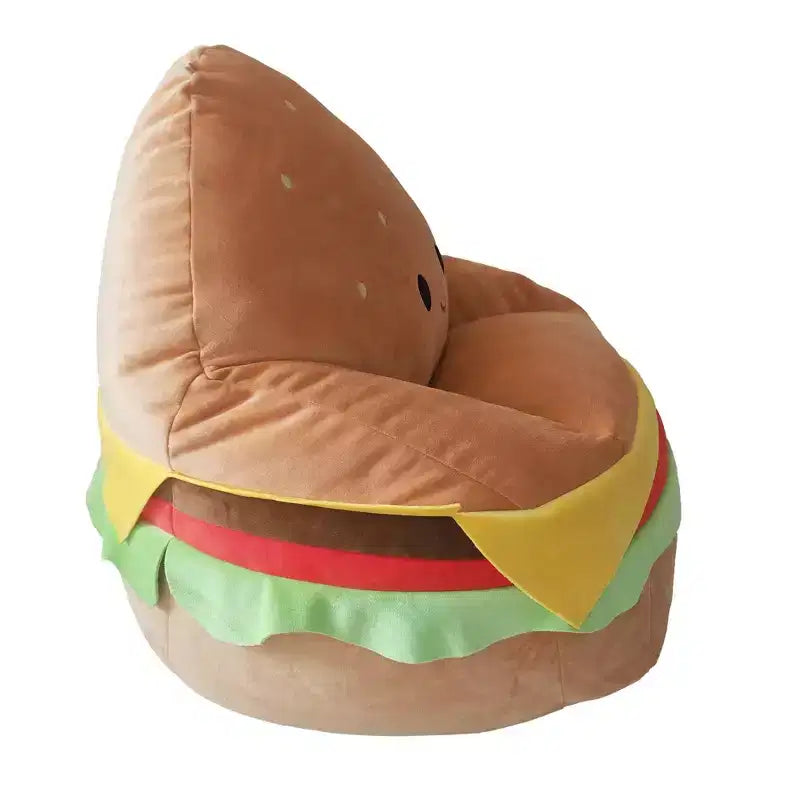 Pouf Carl le Cheeseburger Squishmallows pour enfants
