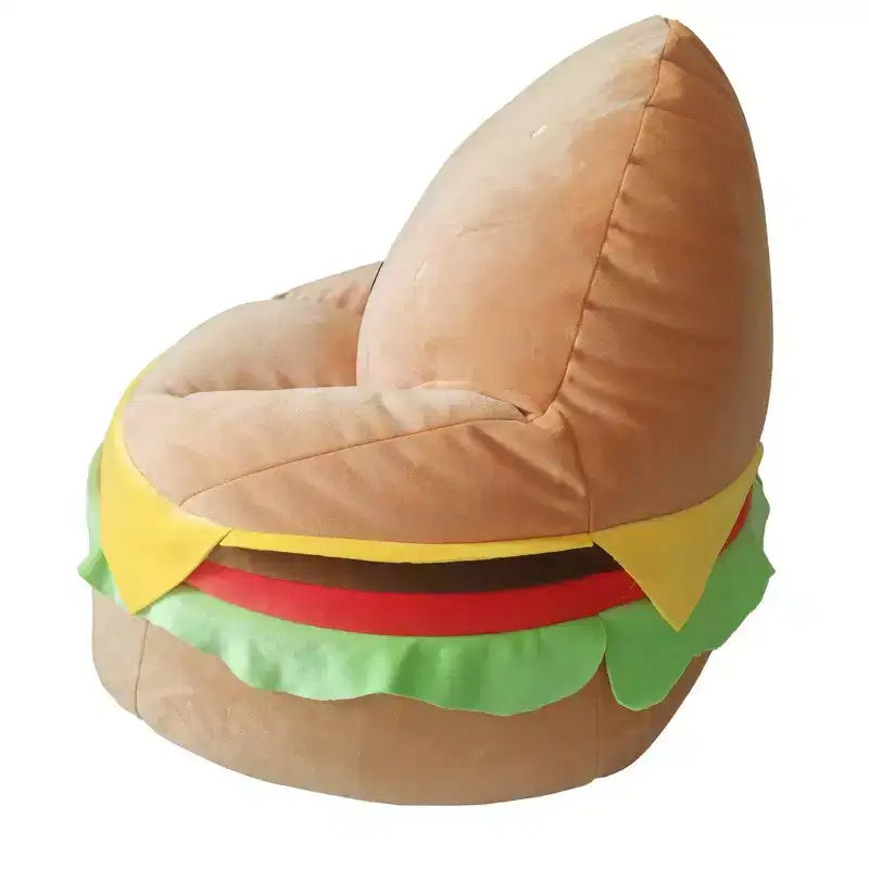 Pouf Carl le Cheeseburger Squishmallows pour enfants