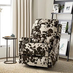 Fauteuil inclinable pivotant manuel Arlette Contemporary Floral avec dossier capitonné