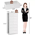 Crestlive Products Commode à 7 tiroirs pour chambre à coucher Meuble de rangement Tour de rangement pour chambre à coucher