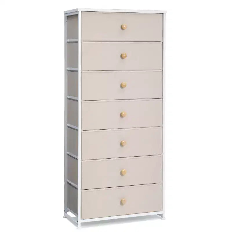 Crestlive Products Commode à 7 tiroirs pour chambre à coucher Meuble de rangement Tour de rangement pour chambre à coucher