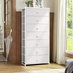 Crestlive Products Commode à 7 tiroirs pour chambre à coucher Meuble de rangement Tour de rangement pour chambre à coucher