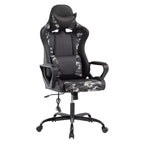 FDW Gaming Chiar Comfortable and Stylish Massage Office Chair with Adjustable Lumbar Support 360-Degree Swivel and Smooth-Rolling Casters