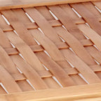 Étagère à chaussures 5 niveaux en bambou, Meuble de rangement léger, Tressage panier pour une meilleure circulation de l'air