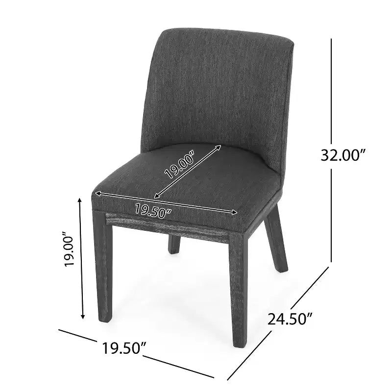 Christopher Knight Home Camas Chaises de salle à manger contemporaines en bois rembourrées (lot de 2)