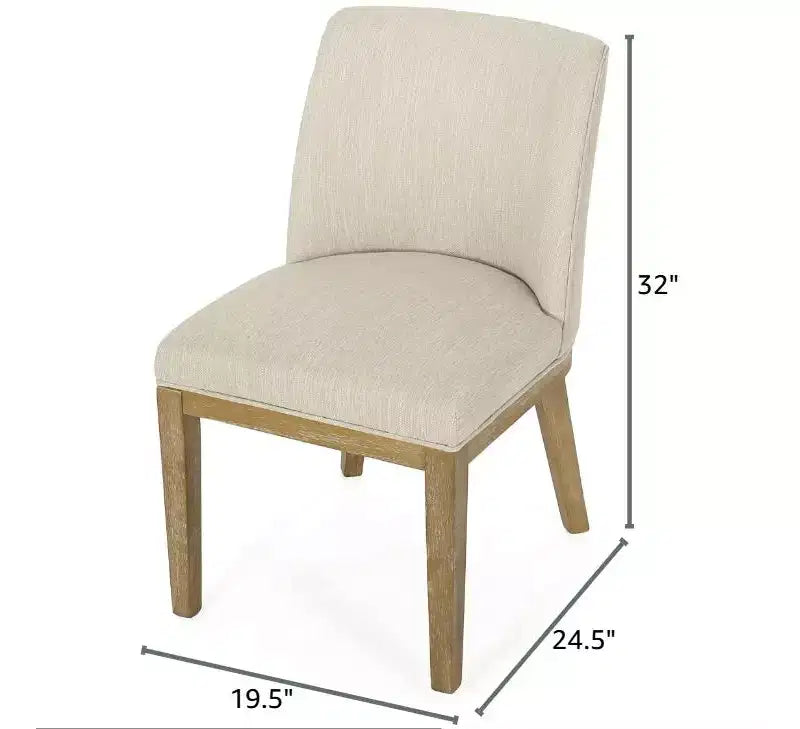 Christopher Knight Home Camas Chaises de salle à manger contemporaines en bois rembourrées (lot de 2)