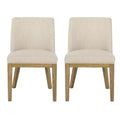 Christopher Knight Home Camas Contemporary Upholstered Wood Dining Chairs (Set of 2)