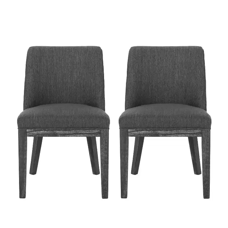 Christopher Knight Home Camas Chaises de salle à manger contemporaines en bois rembourrées (lot de 2)