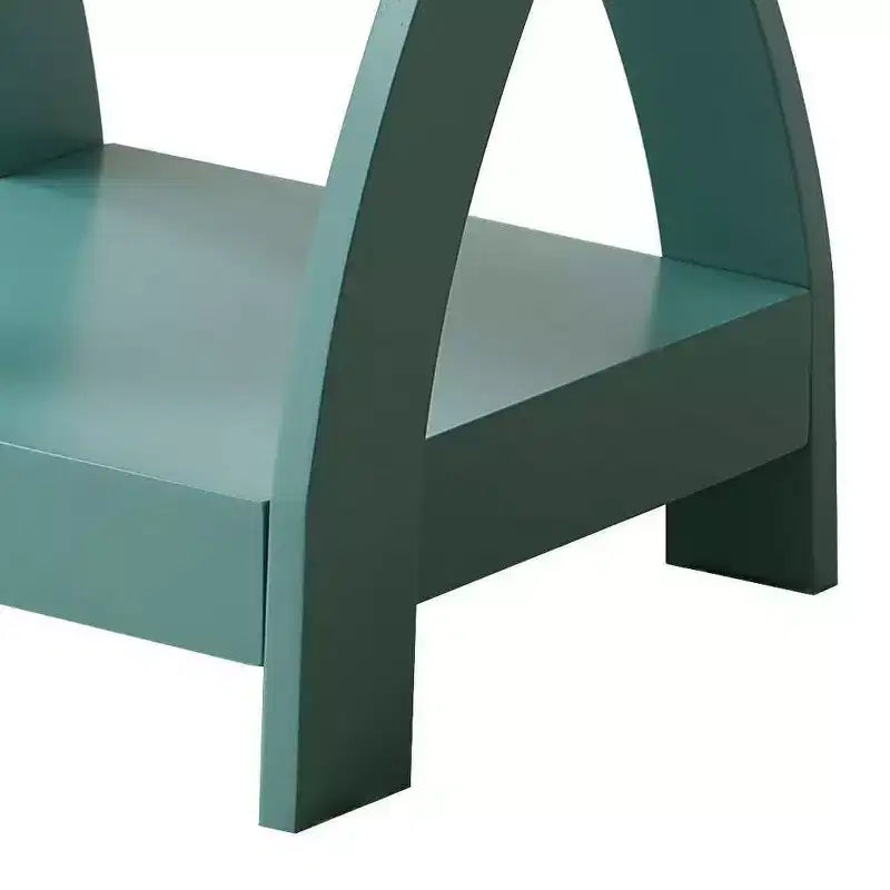 Table d'appoint en bois à 3 niveaux Kings Brand Furniture avec étagères - Table de chevet carrée pour chambre ou étagère à livres