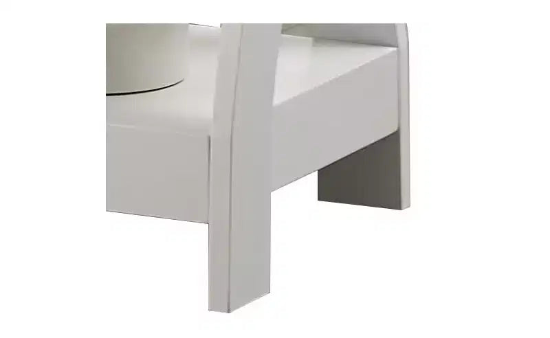 Table d'appoint en bois à 3 niveaux Kings Brand Furniture avec étagères - Table de chevet carrée pour chambre ou étagère à livres