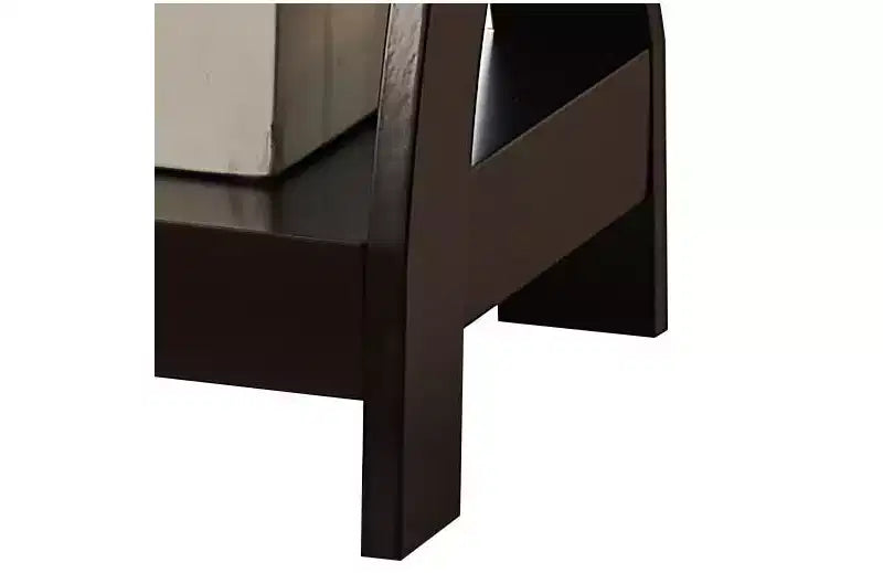 Table d'appoint en bois à 3 niveaux Kings Brand Furniture avec étagères - Table de chevet carrée pour chambre ou étagère à livres