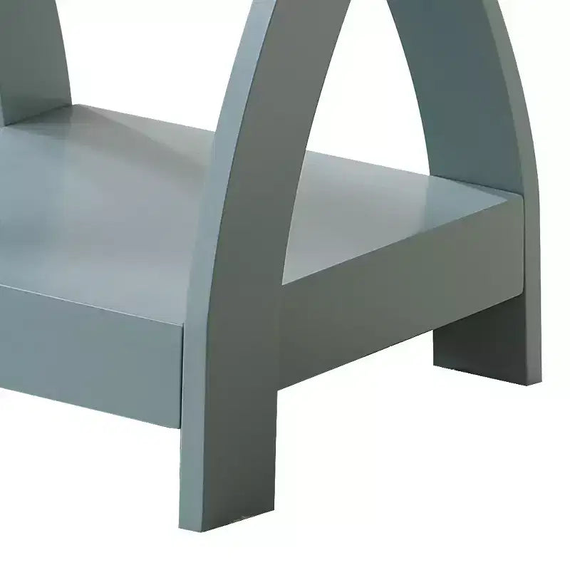 Table d'appoint en bois à 3 niveaux Kings Brand Furniture avec étagères - Table de chevet carrée pour chambre ou étagère à livres