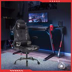Chaise de jeu FDW Chaise de bureau avec support lombaire Chaises de jeu vidéo en cuir PU pour adultes
