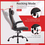 Chaise de jeu FDW Chaise de bureau avec support lombaire Chaises de jeu vidéo en cuir PU pour adultes