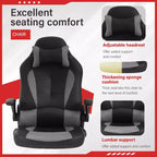 Chaise de jeu FDW Chaise de bureau avec support lombaire Chaises de jeu vidéo en cuir PU pour adultes