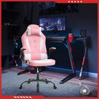 Chaise de jeu FDW Chaise de bureau avec support lombaire Chaises de jeu vidéo en cuir PU pour adultes