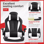 Chaise de jeu FDW Chaise de bureau avec support lombaire Chaises de jeu vidéo en cuir PU pour adultes