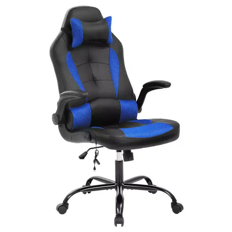 Chaise de jeu FDW Chaise de bureau avec support lombaire Chaises de jeu vidéo en cuir PU pour adultes