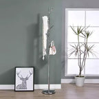 Kings Brand Furniture - Porte-manteau sur pied en métal pour chambre, couloir, entrée, bureau, chapeaux, manteaux, écharpes