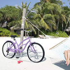 Vélo Cruiser 26 Pouces, 7 Vitesses Couleurs Multiples Vélo de Plage Homme Femme avec Freins V Avant et Arrière