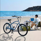 Vélo Cruiser 26 Pouces, 7 Vitesses Couleurs Multiples Vélo de Plage Homme Femme avec Freins V Avant et Arrière