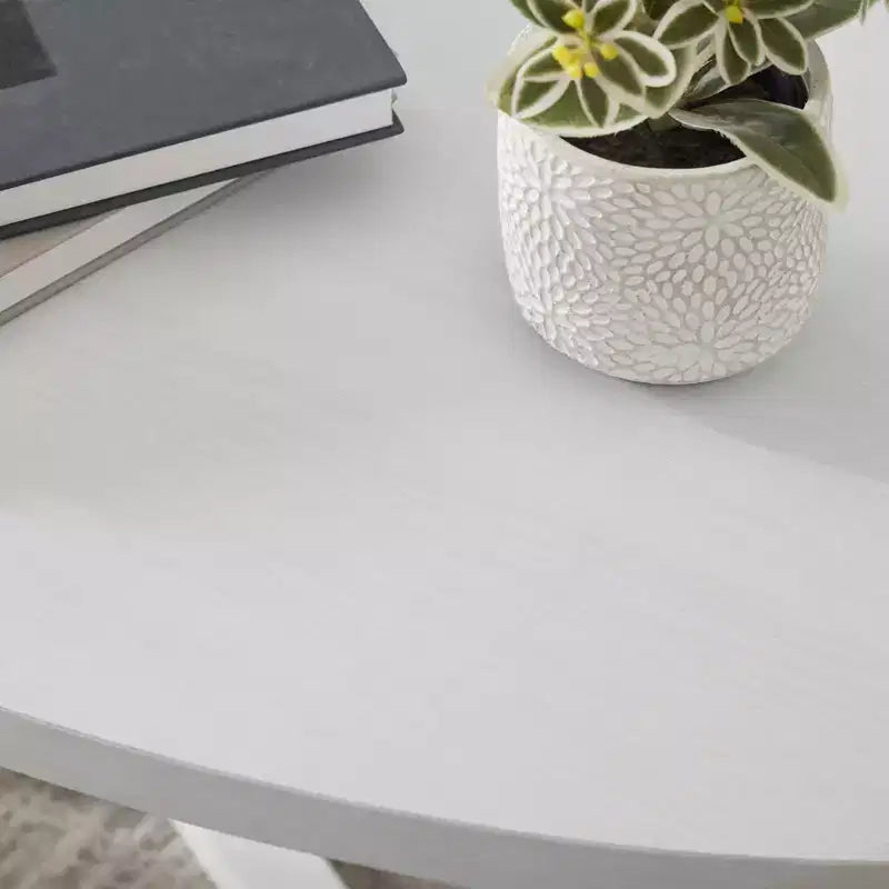Table d'appoint ronde en bois Modern Harmony de Roundhill Furniture