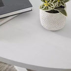 Table d'appoint ronde en bois Modern Harmony de Roundhill Furniture