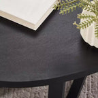 Table d'appoint ronde en bois Modern Harmony de Roundhill Furniture