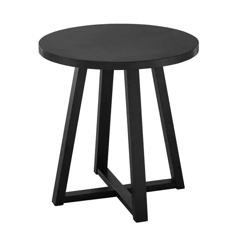 Table d'appoint ronde en bois Modern Harmony de Roundhill Furniture