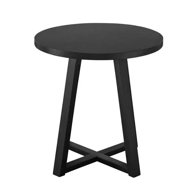 Table d'appoint ronde en bois Modern Harmony de Roundhill Furniture