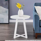 Table d'appoint ronde en bois Modern Harmony de Roundhill Furniture