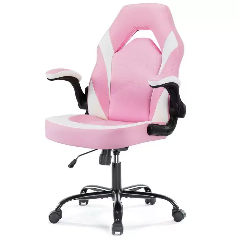 Chaise de jeu ultime JIONJOY : ergonomique, en cuir PU, chaise de bureau de direction avec accoudoirs relevables