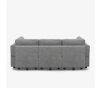 Canapé-lit modulaire Belffin Terry avec siège de rangement (9 places + 7 accoudoirs)