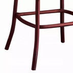 Chaise de bar en métal et bois avec dossier en X