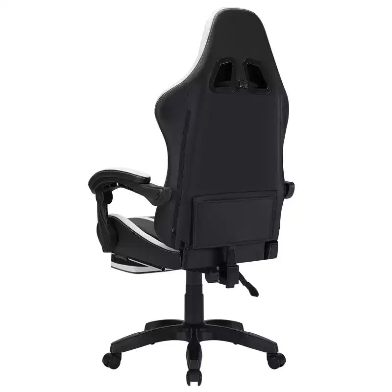 Fauteuil de massage et de jeu extra-large Hoffree, Fauteuil de bureau ergonomique pour PC avec repose-pieds et réglable