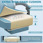 Fauteuil de jeu de massage en cuir Hoffree, chaise de bureau ergonomique pour PC avec repose-pieds et réglable