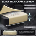 Fauteuil de jeu de massage en cuir Hoffree, chaise de bureau ergonomique pour PC avec repose-pieds et réglable